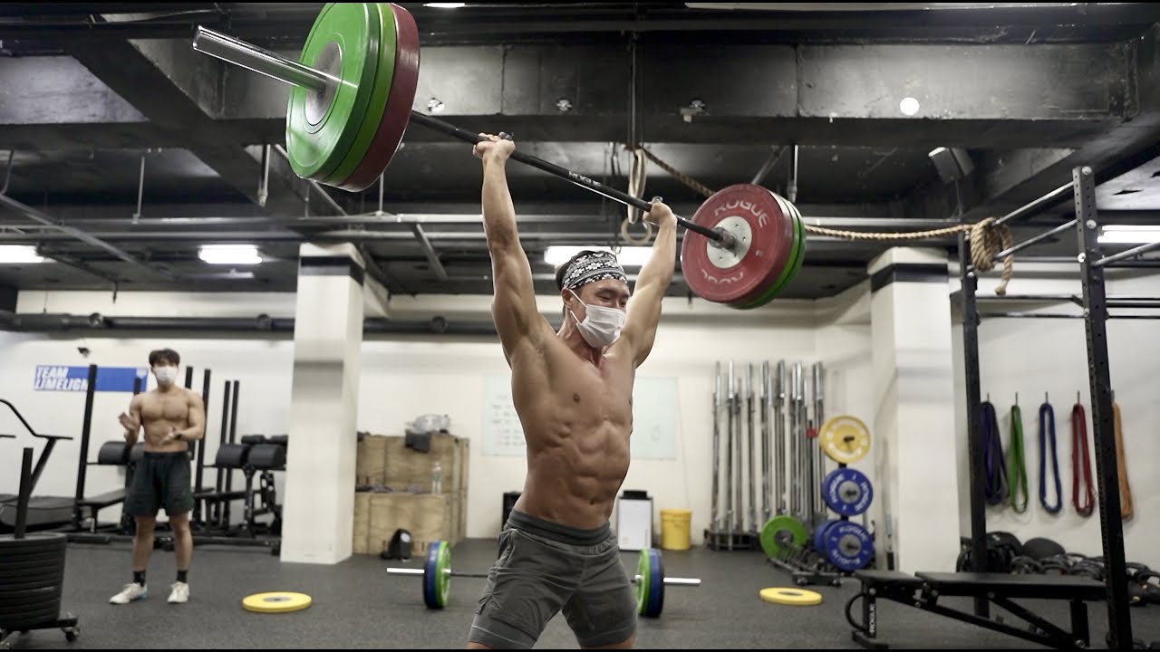 120kg 머리 위로?!?! 미쳤어?!?!?!