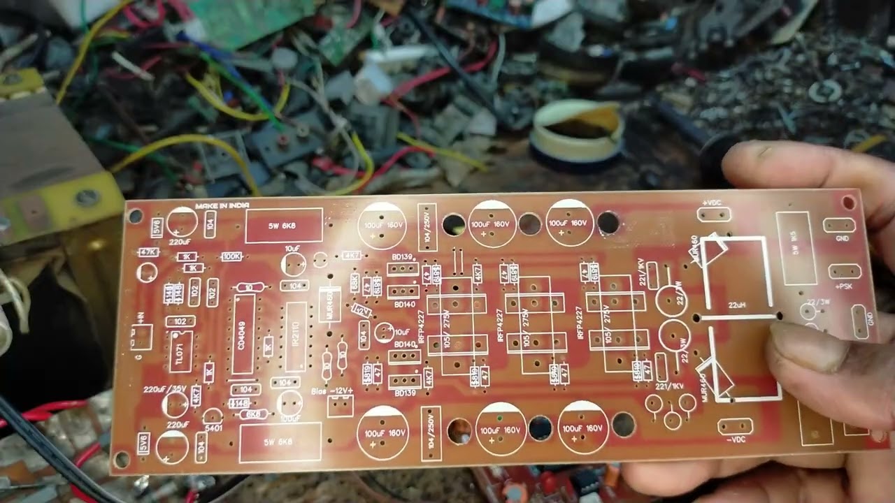 CLASS D HI POWER AMPLIFIER DRIVER 1000 WATT 3+3 MOSFET. MINIMUM COMPONENTS LOW BUDGET CLASS D DRIVE.