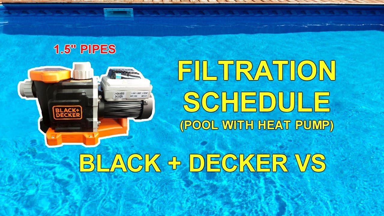 Black + Decker Pump Schedule For Heat Pumps (1.5