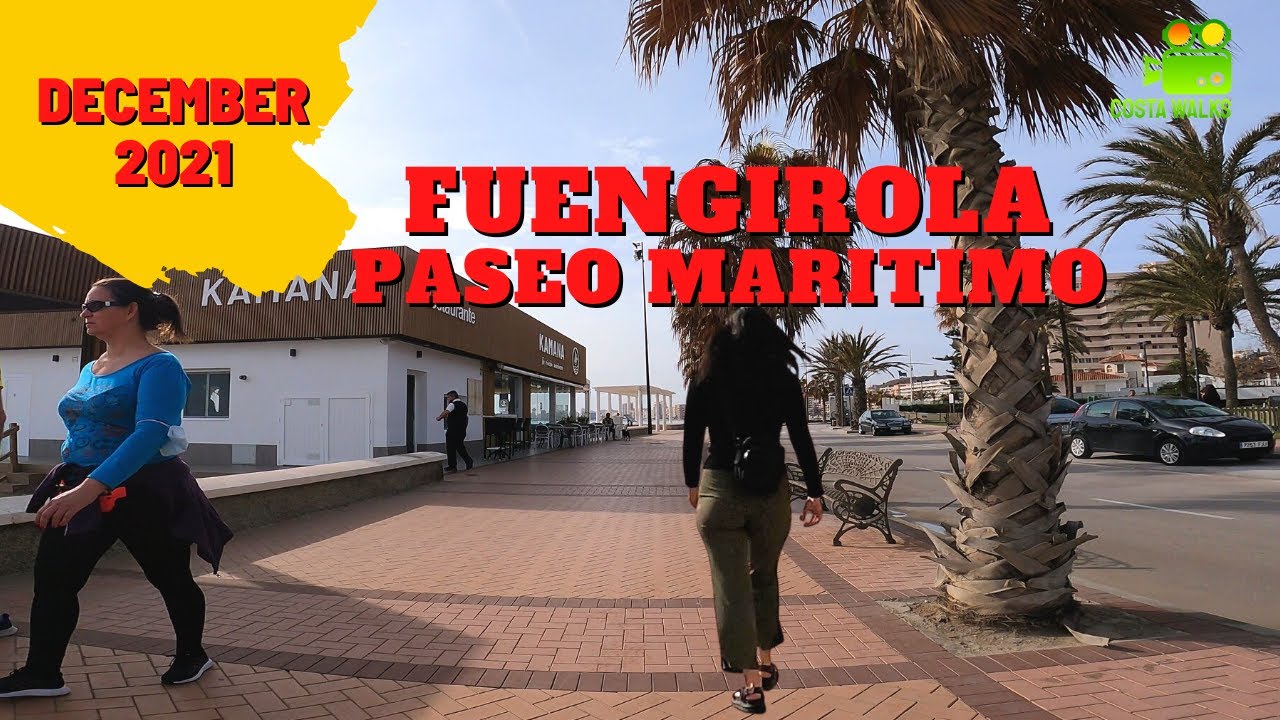 Fuengirola, Costa Del Sol, December 2021, Paseo Maritimo, Walking Tour, Malaga, Spain