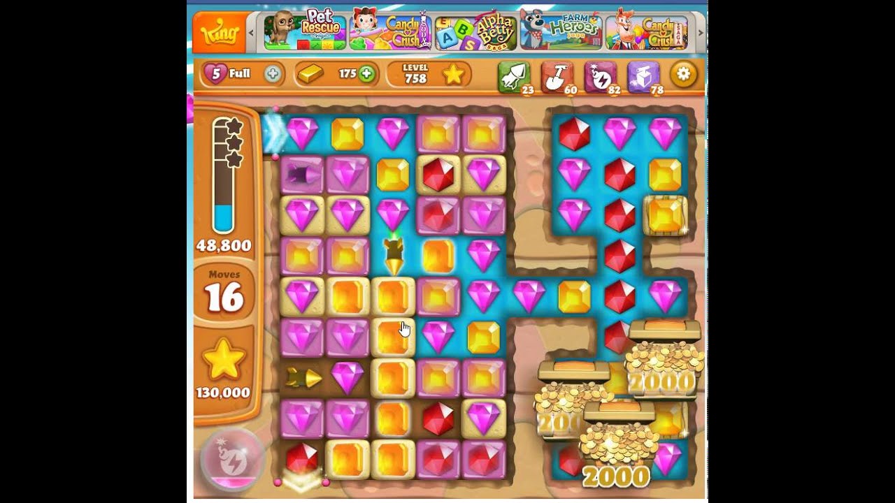 Diamond Digger Saga Level 758