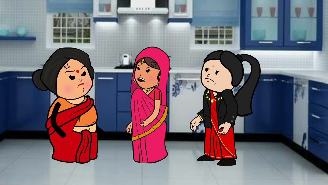 पति को बनाया गुलाम #megha toons #animation story #animatedfilm #meghashines #cartoon  😔 