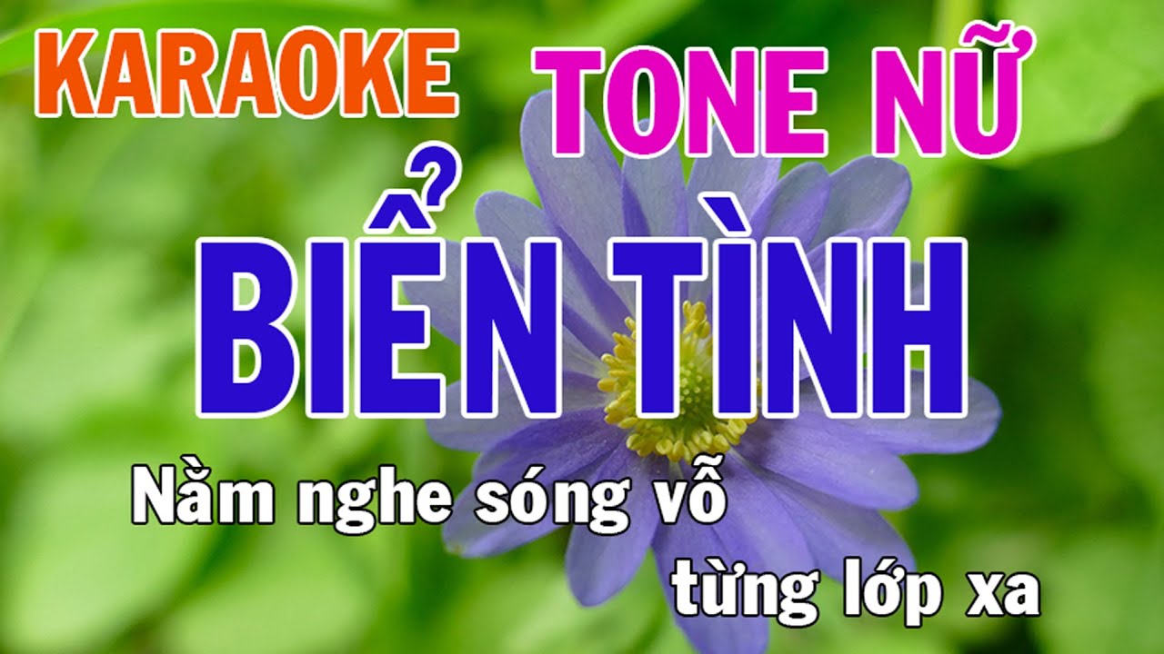 Biển Tình Karaoke Tone Nữ Nhạc Sống - Phối Mới Dễ Hát - Nhật Nguyễn