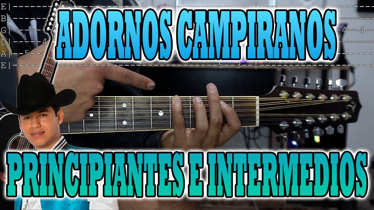 ¡ADORNOS ESTILO CAMPIRANO QUE TIENES QUE SABER SI ERES PRINCIPIANTE O INTERMEDIO EN LA GUITARRA!