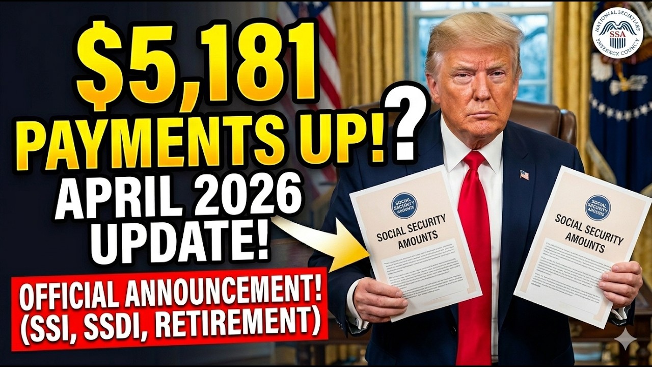 SSA April 2026 SHOCK! Up to $5,181 Payments Confirmed &mdash; Full SSI, SSDI & Retirement Schedule