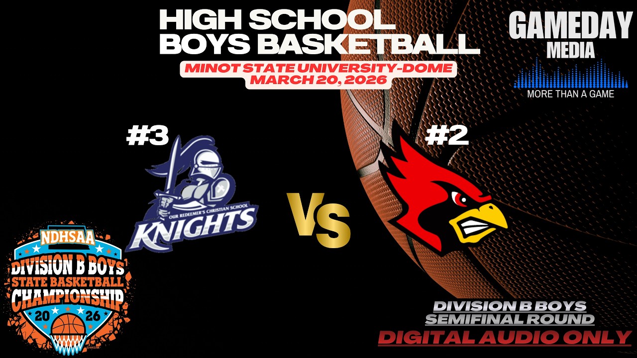 (3-20-26)🏀LIVE ND HS Division B Boys Basketball🔷#3 ORCS Knights🆚#2 Ray Jays🔷🏀*SEMIFINALS*