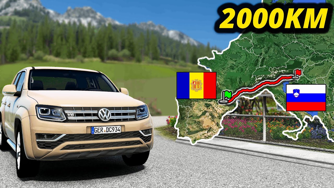 ETS2 Longest Road Trip (Andorra to Ljubljana) Slovenia | Euro Truck Simulator 2