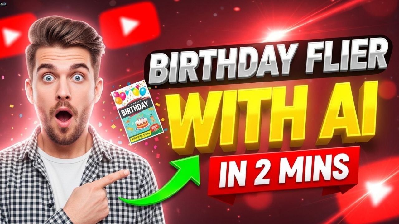 How to Create Professional Birthday Flyers with AI (No Photoshop Skills)