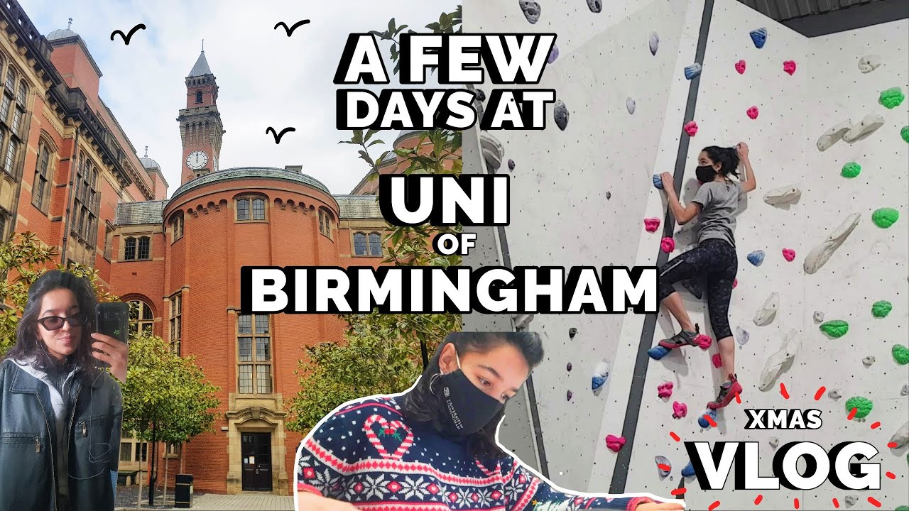 Uni of Birmingham Vlog- Library, Climbing and Xmas Partying!