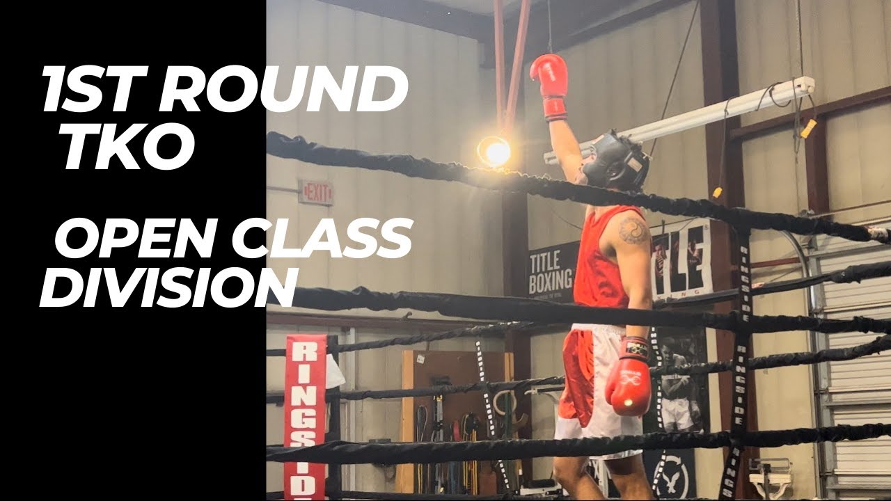 My first fight as an open class boxer | 1st Round TKO