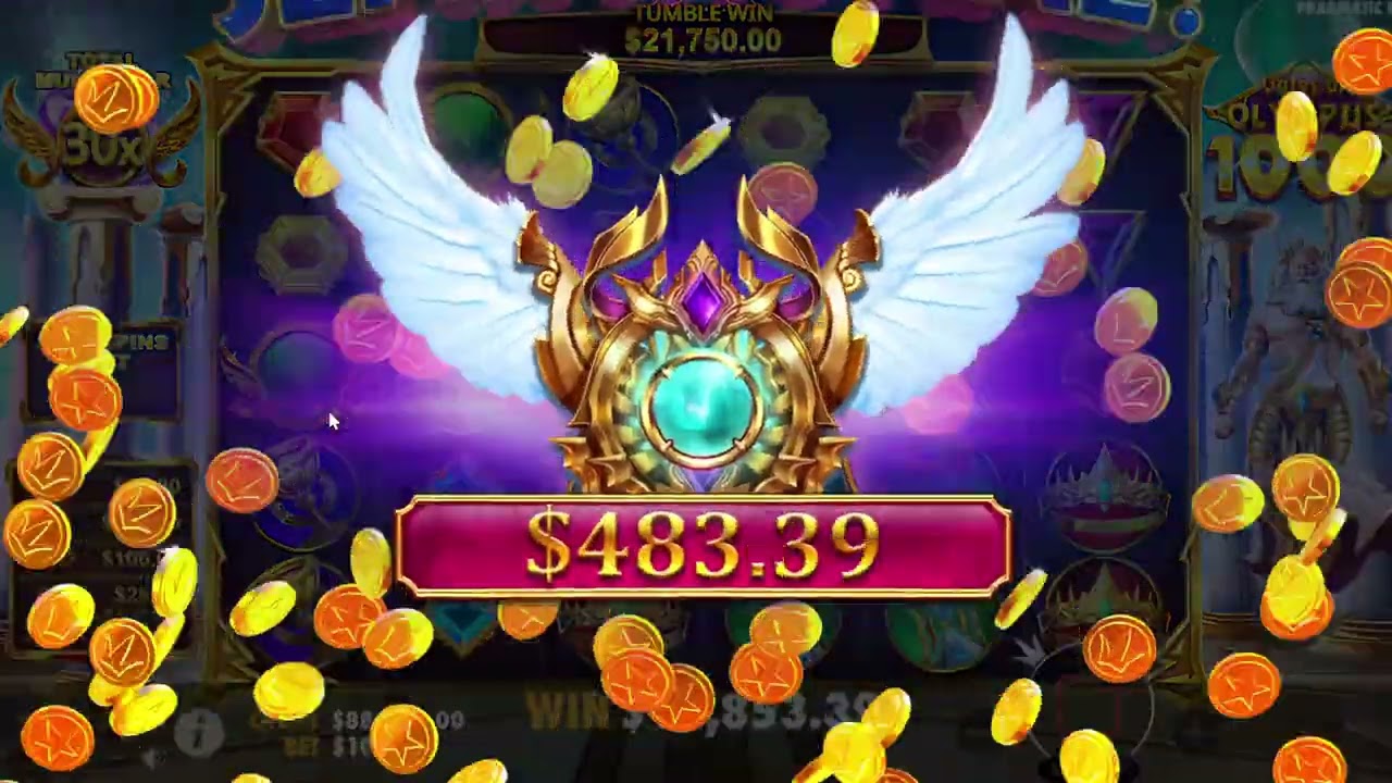 Gates of Olympus Epic Win with 1000x Multiplier - Bonus Buy on Online Slot