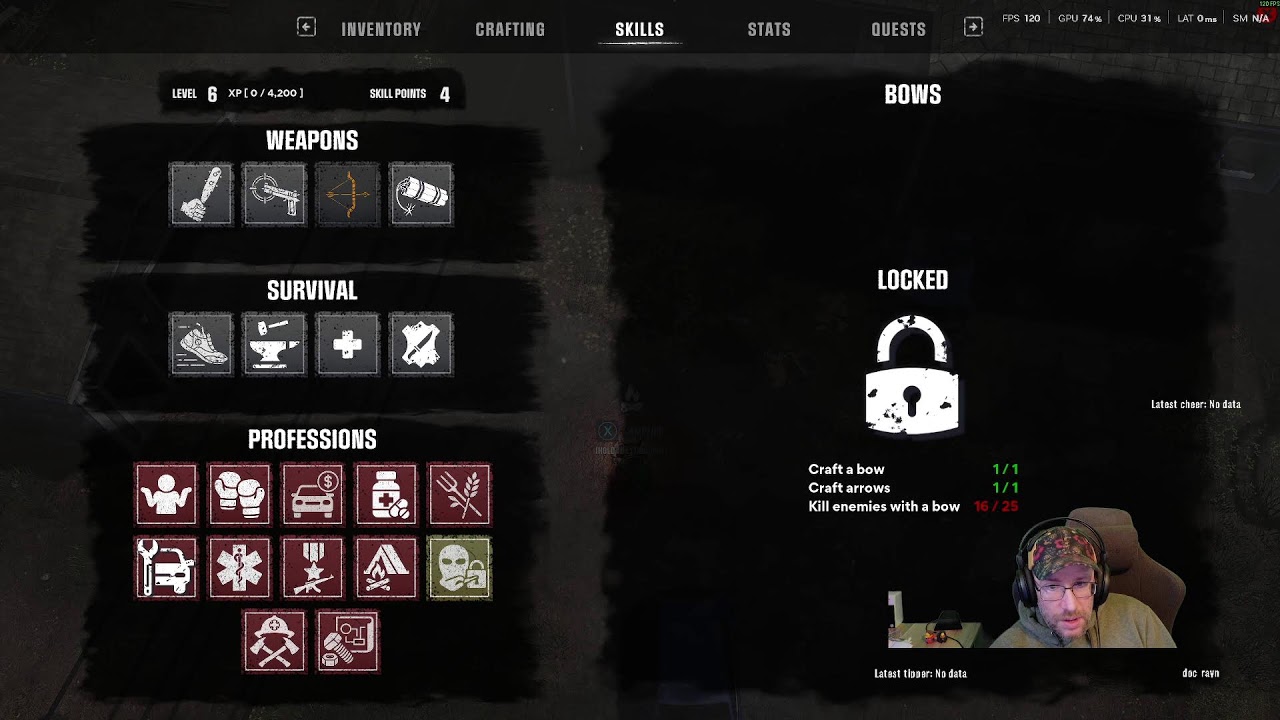 Surviving and learning the game.