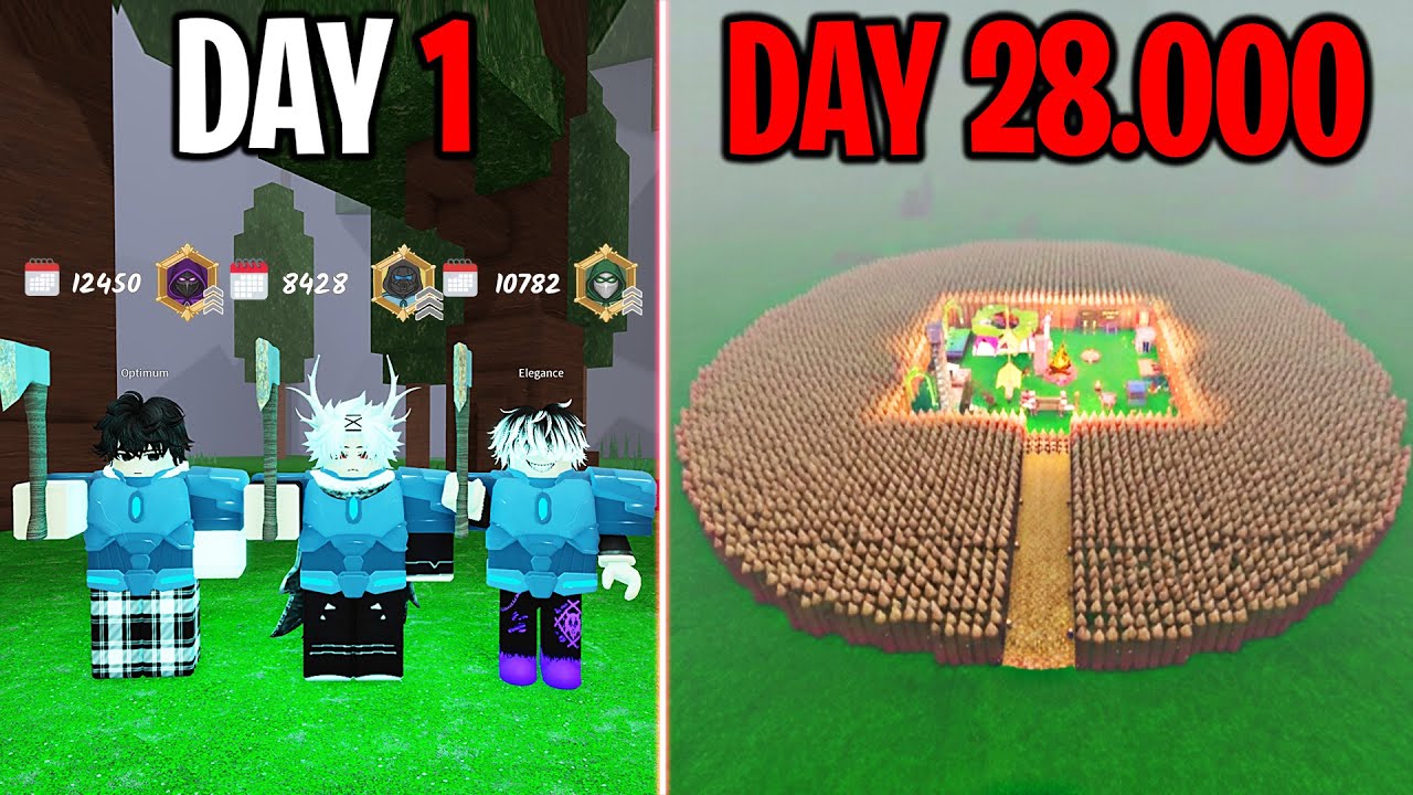 28000 Days to Build a Best Base in 99 Nights in The Forest