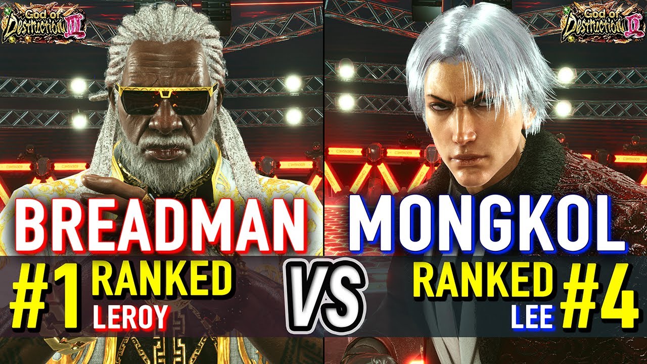 T8 🔥 BREADMAN (#1 Ranked Leroy) vs MONGKOL (#4 Ranked Lee) 🔥 Tekken 8 High Level Gameplay