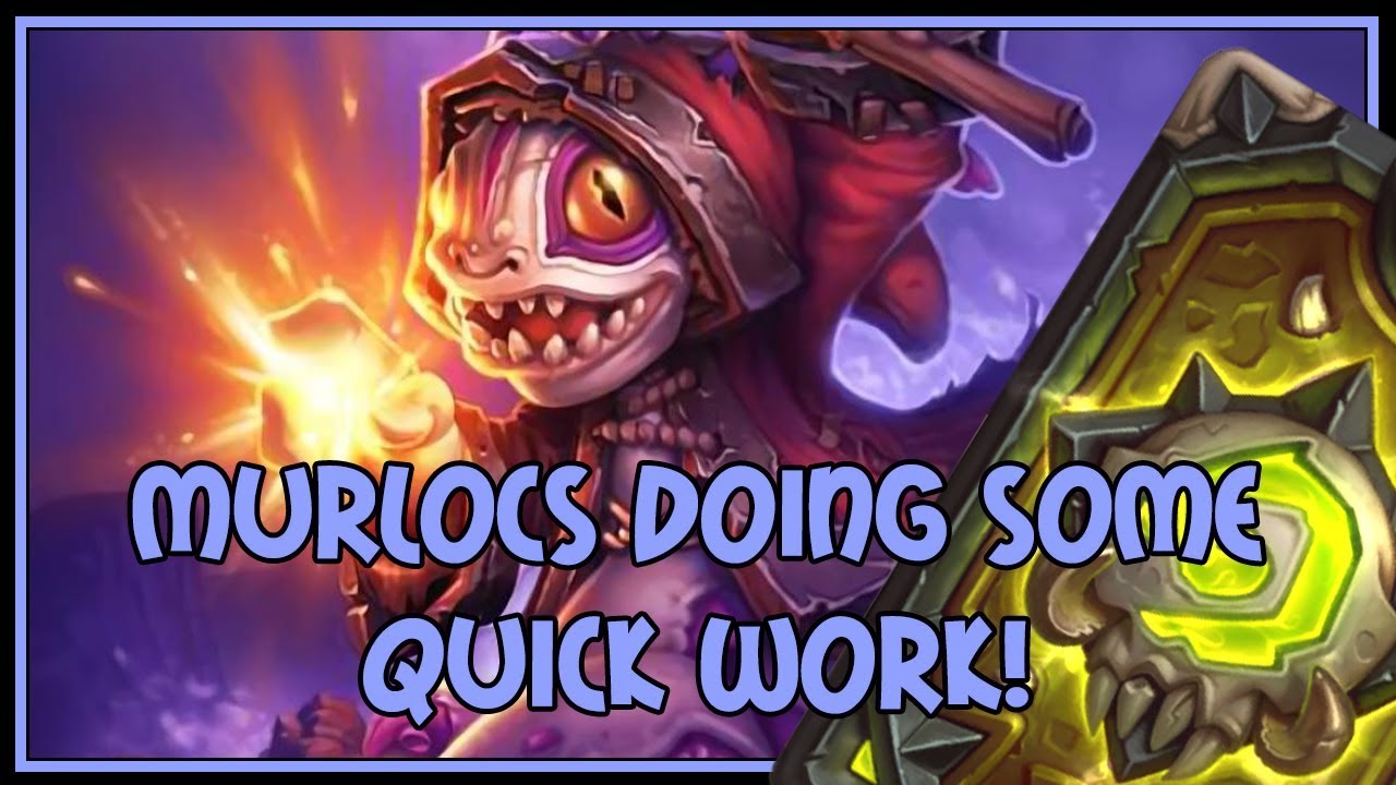 Hearthstone: Murlocs doing some quick work (murloc paladin)