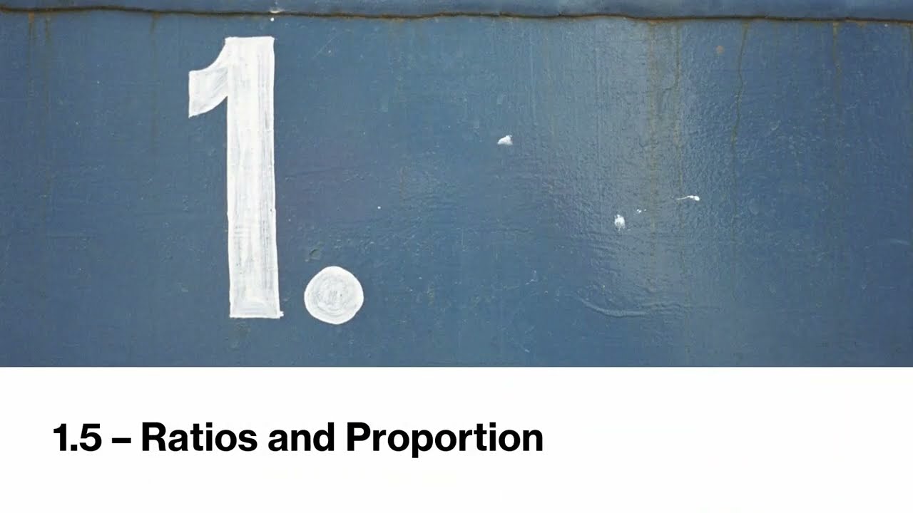 IGCSE Mathematics (2025) - Ratios and Proportion