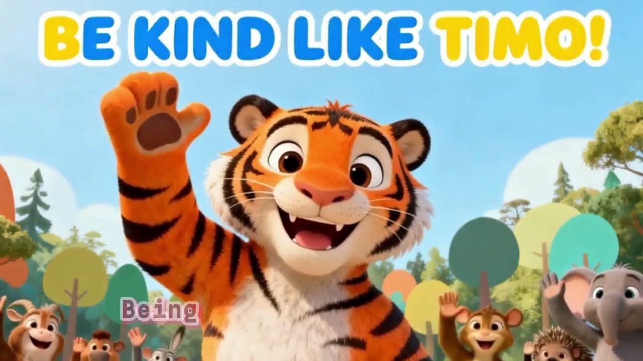 🐯🥕 The Tiger Who Chose Carrots | Kindness Moral Song for Kids 🌱💚