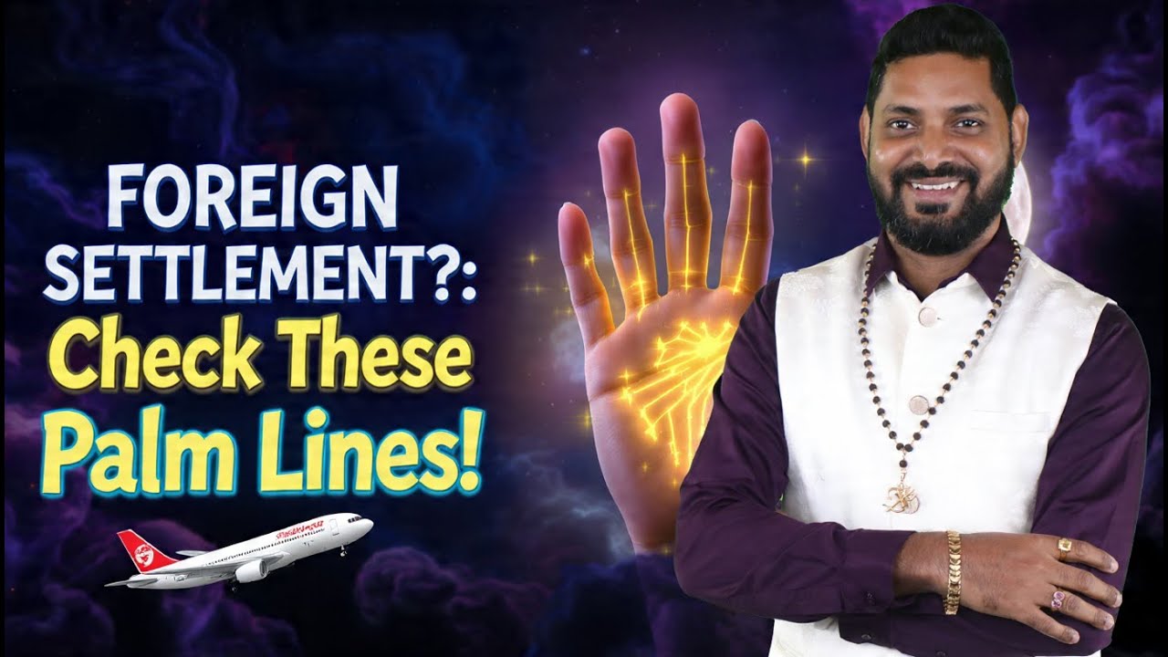 Foreign Travel & Success Lines in Palmistry | Will You Settle Abroad? | Fate Line & Mount of Moon