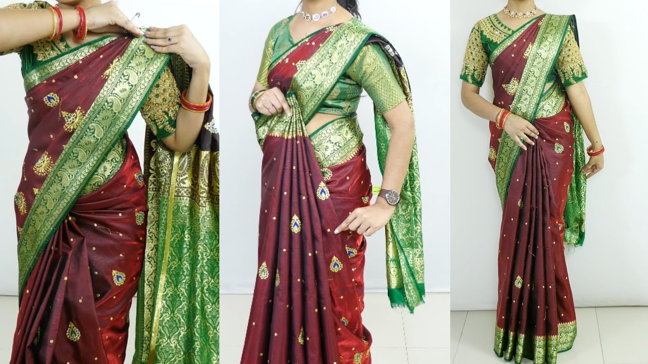 😱Stop Draping Heavy Saree WRONG! 3 Mistakes That Make You Look BULKY ❌| saree draping for Beginners