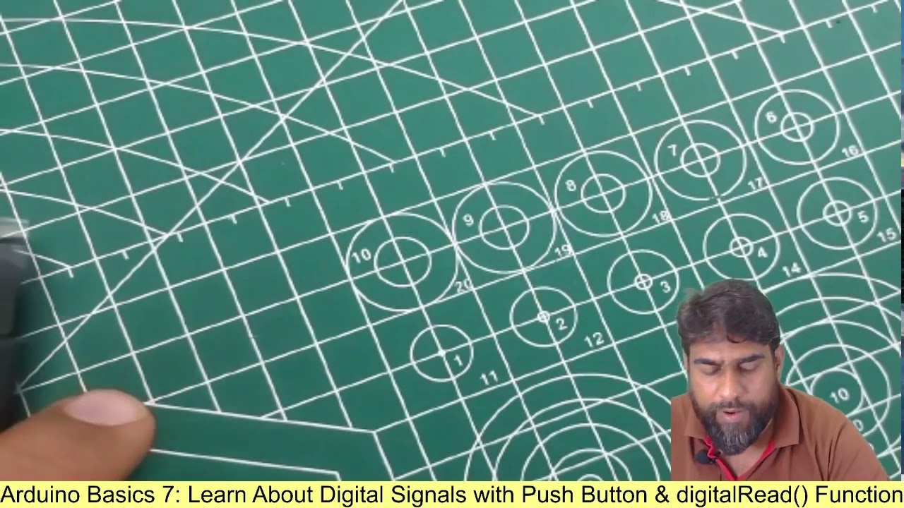 Arduino Basics 7:  Learn About Digital Signals with Push Button & digitalRead Function
