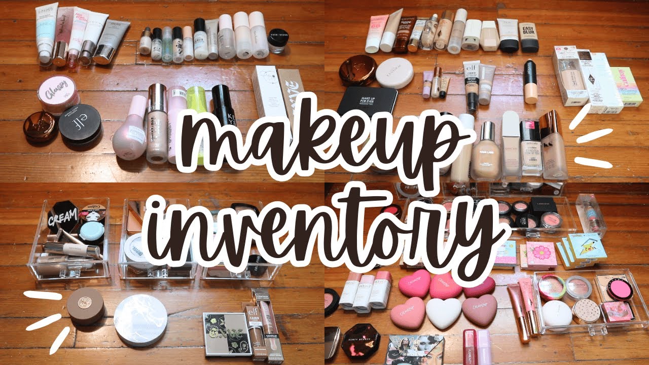 MAKEUP INVENTORY 2025 😵 All My FACE Products! | Carly Rose