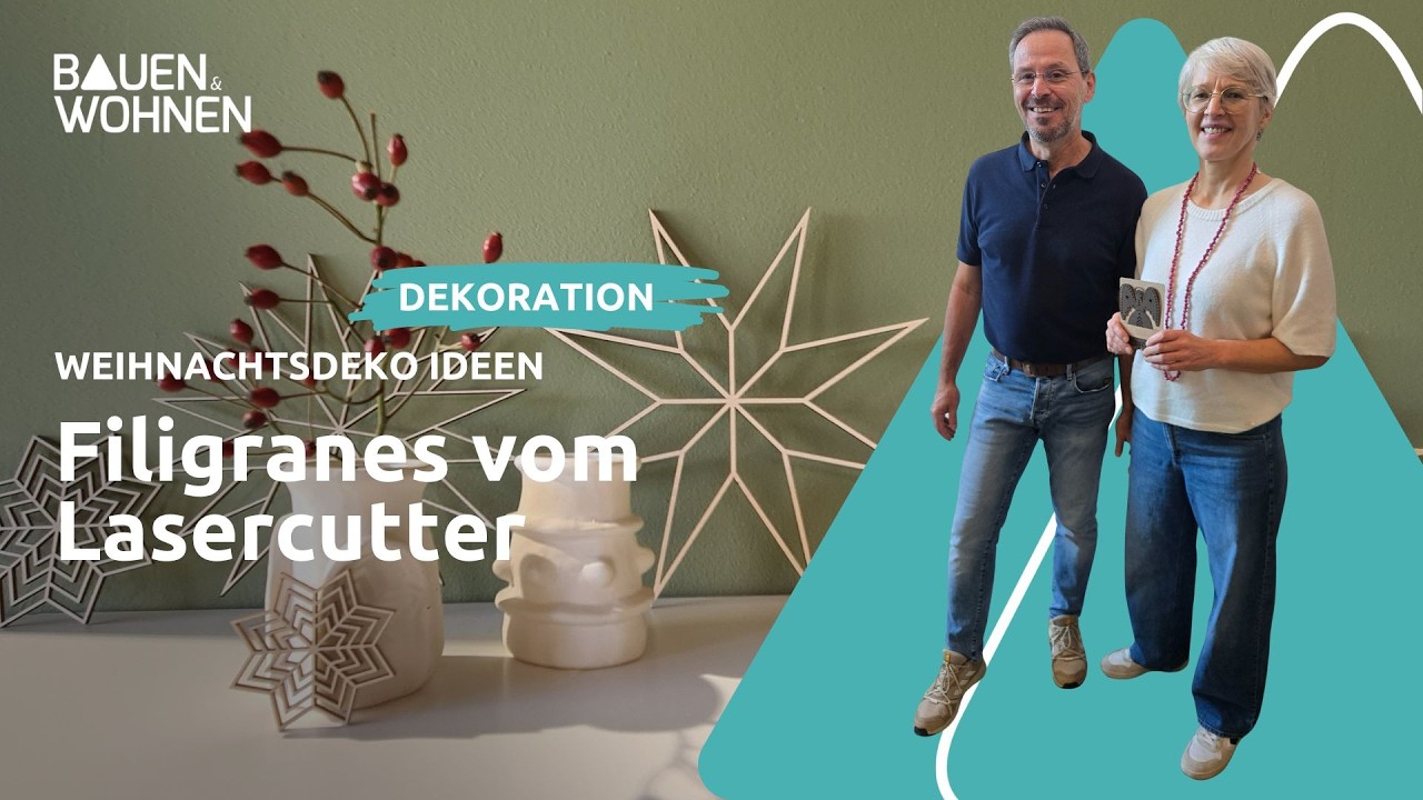So entsteht nachhaltige Holzdeko aus Lasercutter I BAUEN & WOHNEN