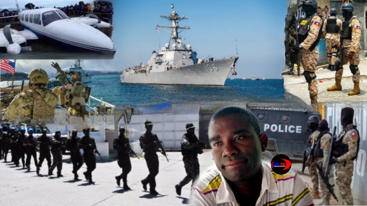 3 Bato militè ameriken fenk debake pòtoprins..Guy Philippe fè yo pè..batay pete andedan Otèl Montana