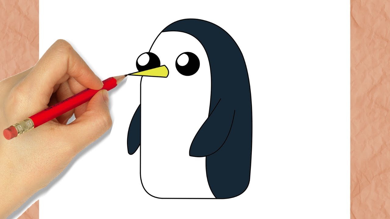 Cómo dibujar a Gunter (Hora de aventuras)