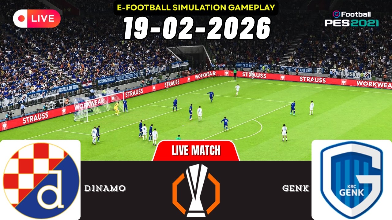 [LIVE] Dinamo Zagreb vs Genk Europa League 25/26 Full Match - Video Game Simulation