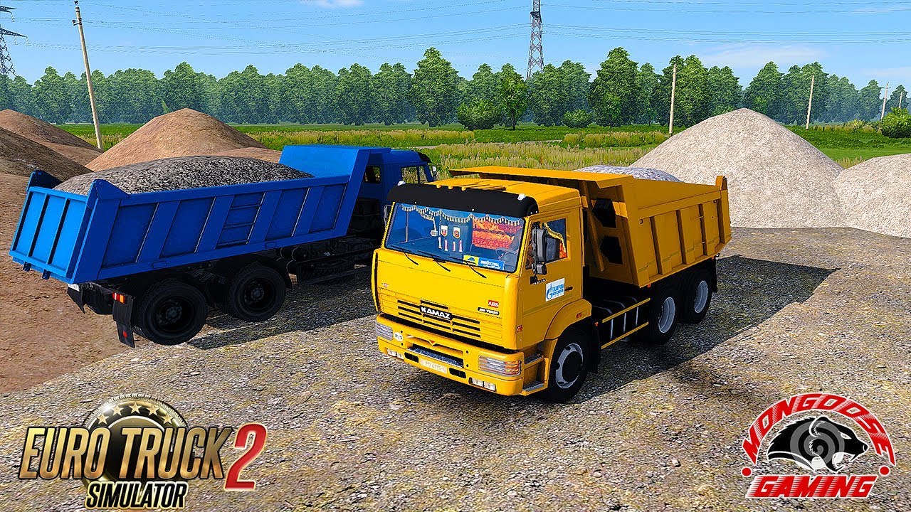 ВЕЗЕМ ЩЕБЕНЬ НА РЕМОНТ ДОРОГИ! EURO TRUCK SIMULATOR 2