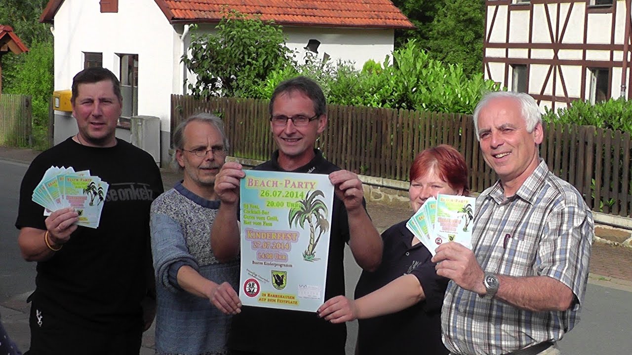 Harbshausen Beachparty und Kinderfest Einladung