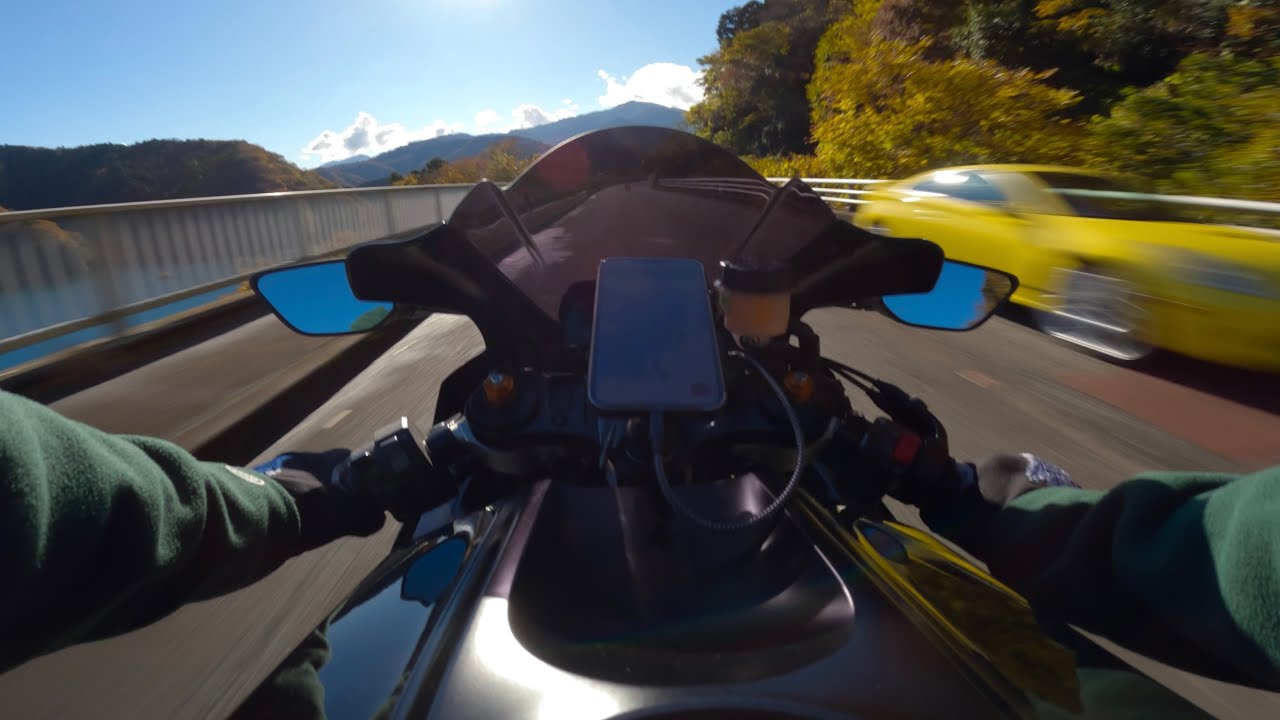 Day ride at Miyagase, Japan | YZF-R7 | 4K | RAW | GoPro | Stock Exhaust |