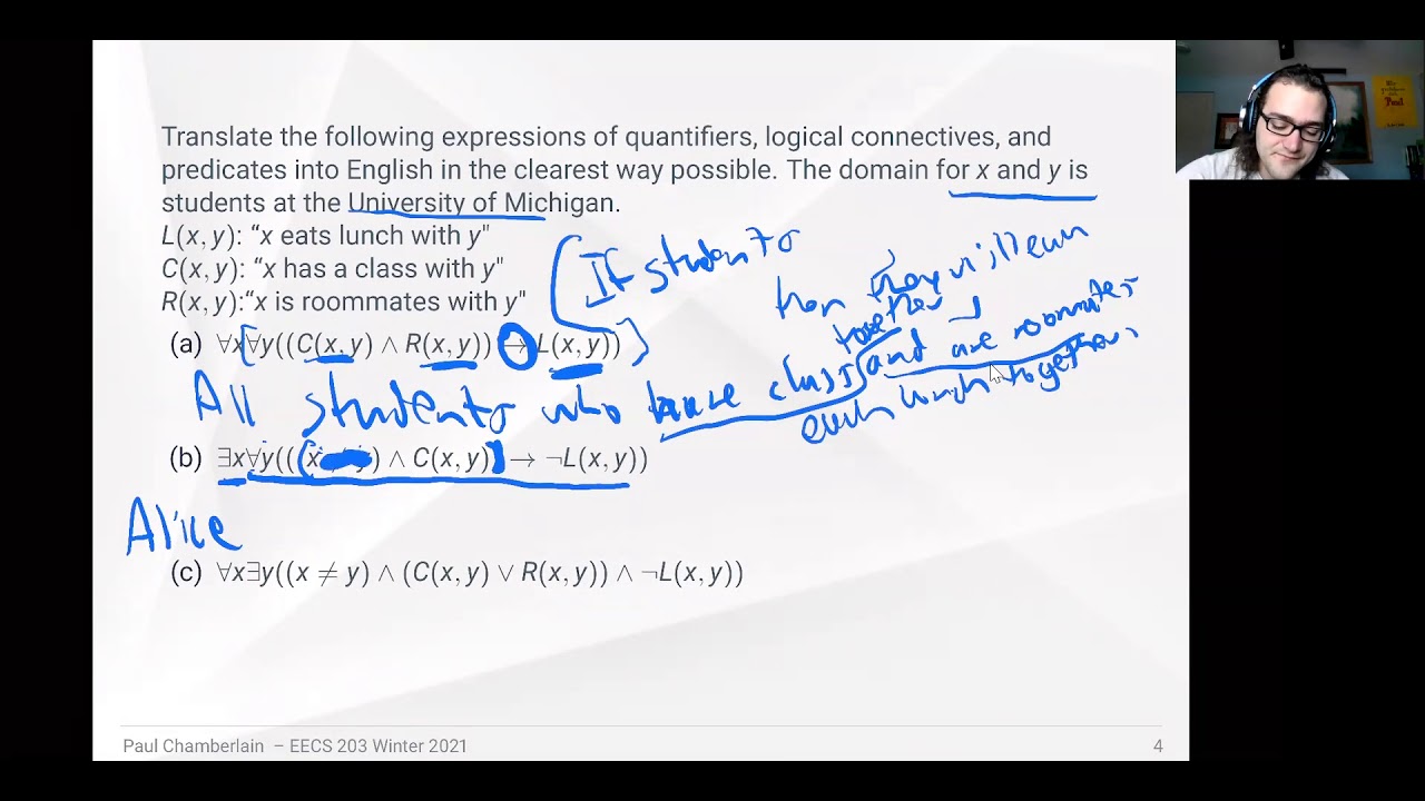Predicate Logic Translation