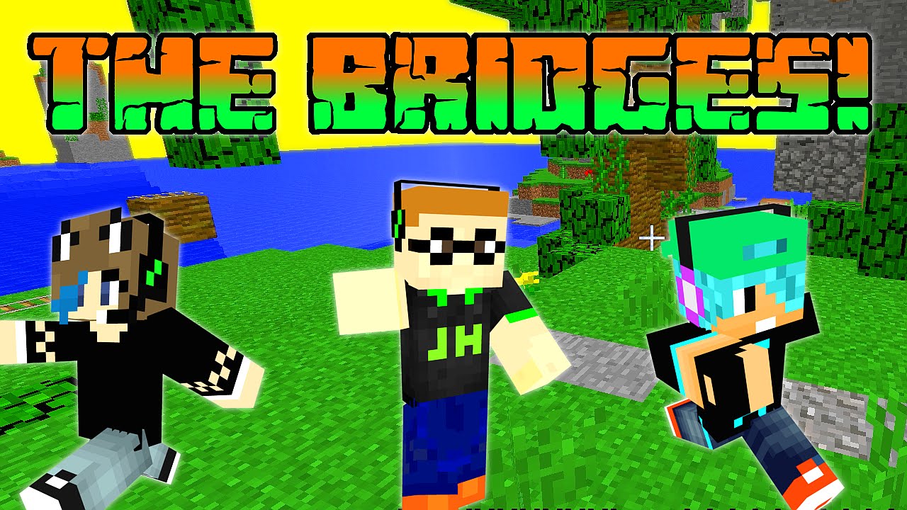 MINECRAFT | the BRIDGES GamePlay | AUDREY, DAD and CHAD | MINEPLEX SERVER