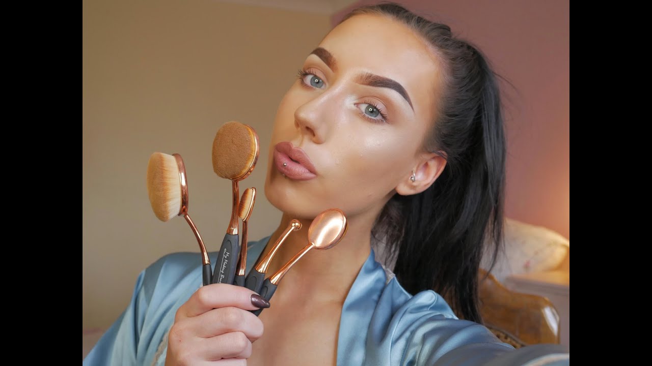 Oval brushes review|Natural makeup