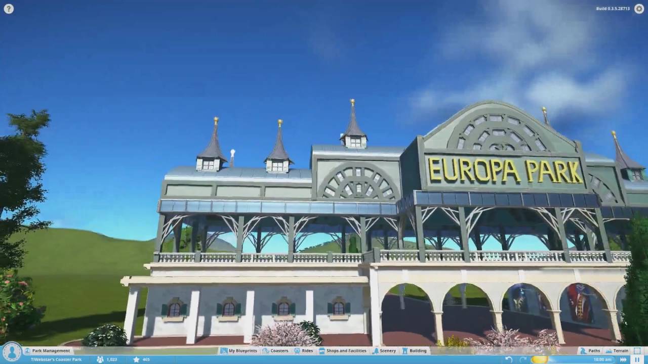 Europa Park Eingang/Entrance Planet Coaster (Alpha 3)