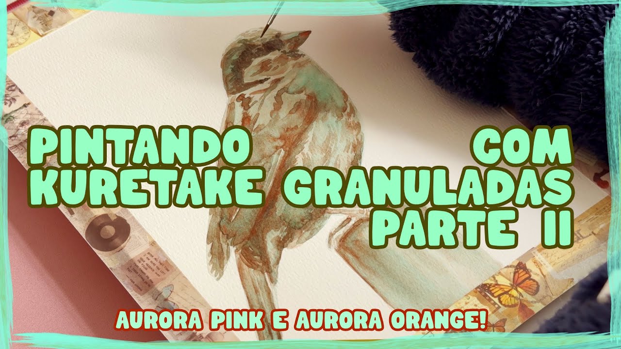 As cores MAIS diferentonas da Aquarela Kuretake! | Vlog de Arte