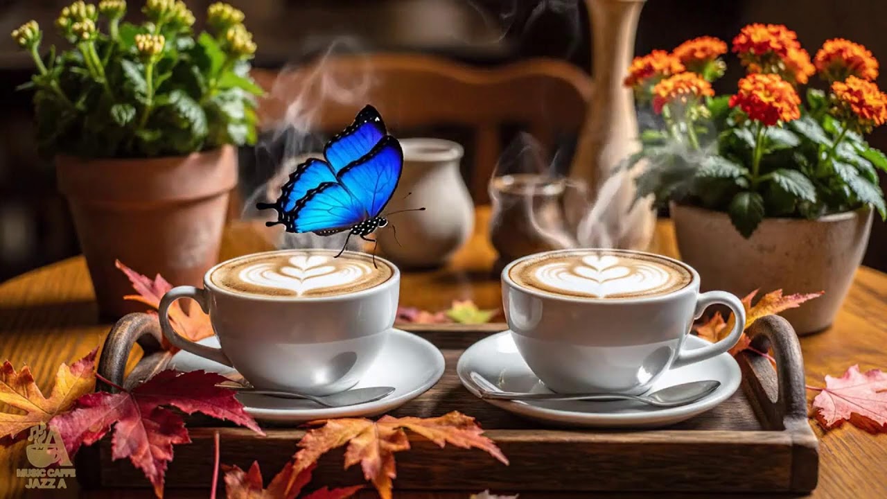 Happy Spring Morning Cozy Coffee Porch Ambience Soft Piano Jazz Music for Studying,Work