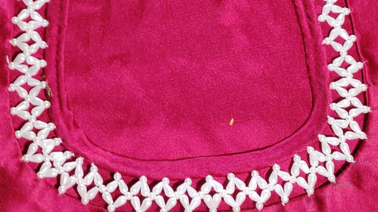 Cropped choucore design with drop 💧 pearls part ,2️⃣wow, beautiful 🤩🌹🥀🪡👍👌