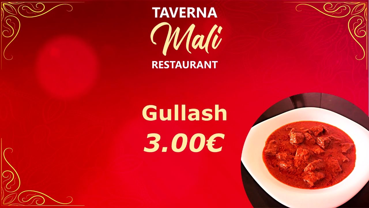 TAVERNA MALI RESTAURANT MENU