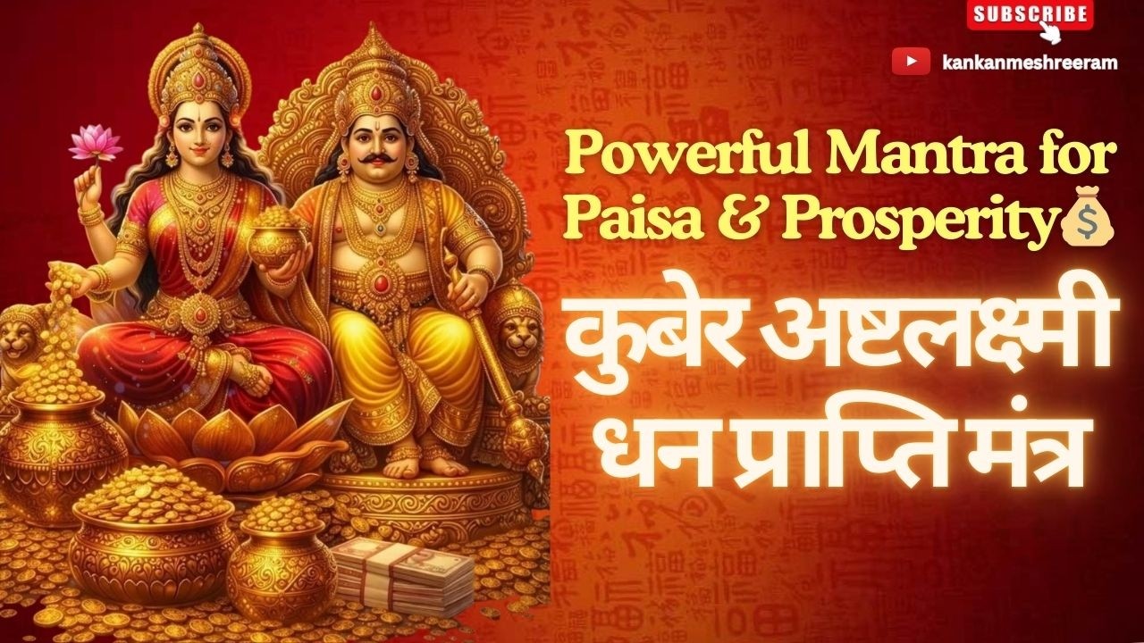 कुबेर अष्टलक्ष्मी धनप्राप्ति मंत्र | KUBERA Ashta Lakshmi MANTRA | Mantra for Wealth and Prosperity