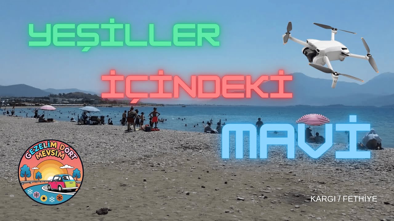 DJI Mini 3 Drone ile Fethiye Akmaz Plajı | Doğa ve Deniz Keyfi 