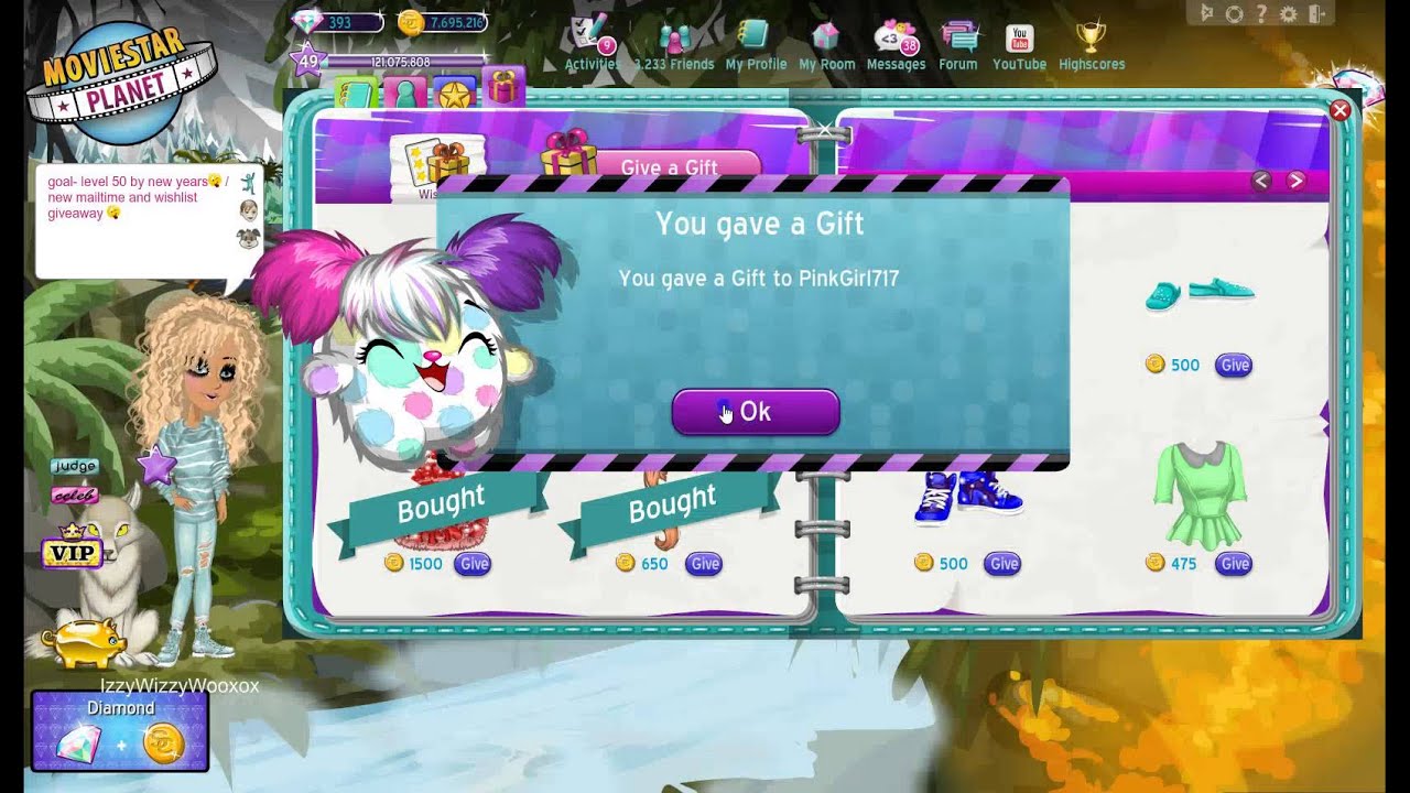 ♥ MovieStarPlanet- Wishlist Giveaways Part 80 ♥
