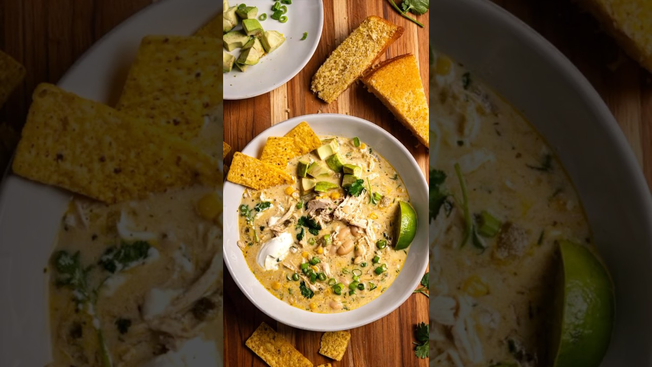 The BEST White Chicken Chili! You will LOVE it!