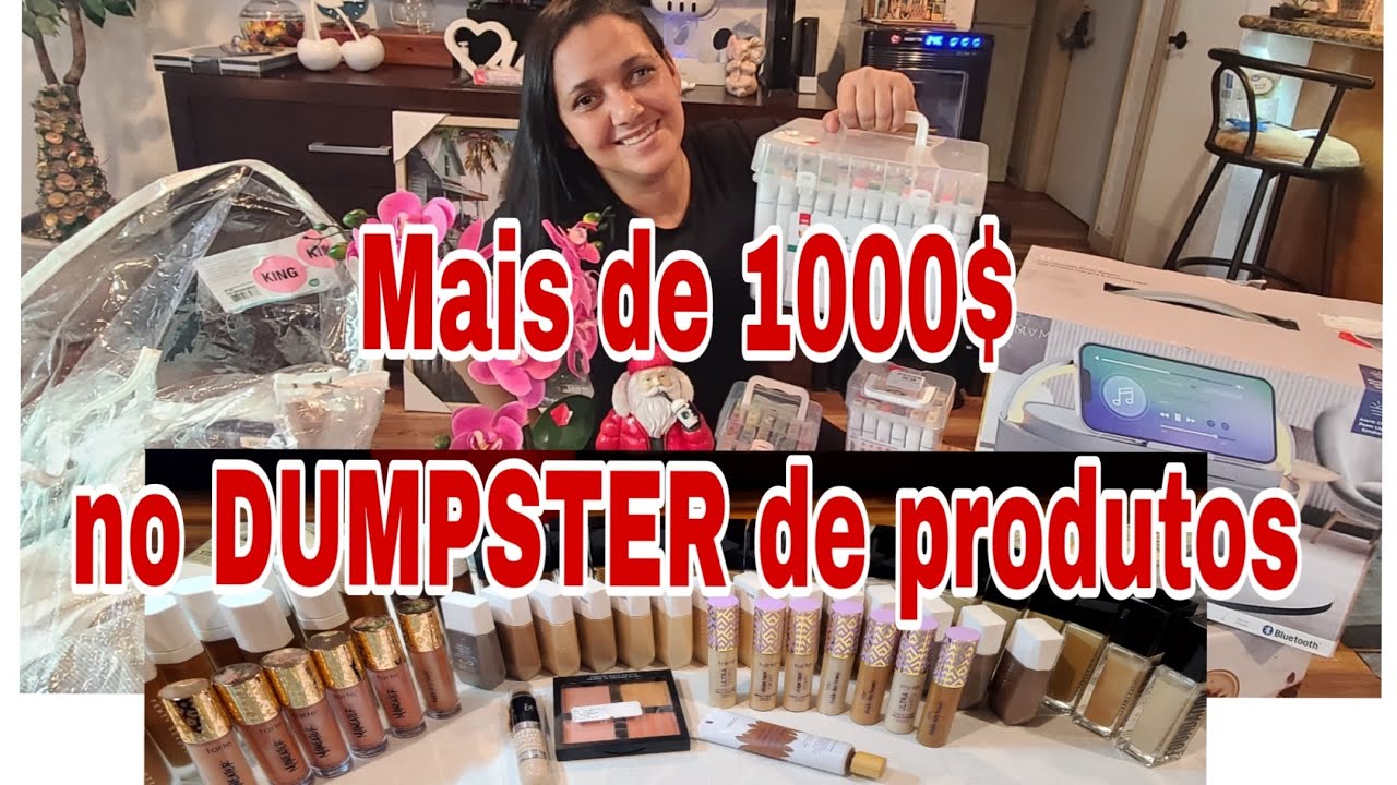 Muita maquiagem e coisas para casa encontradas no DUMPSTER!