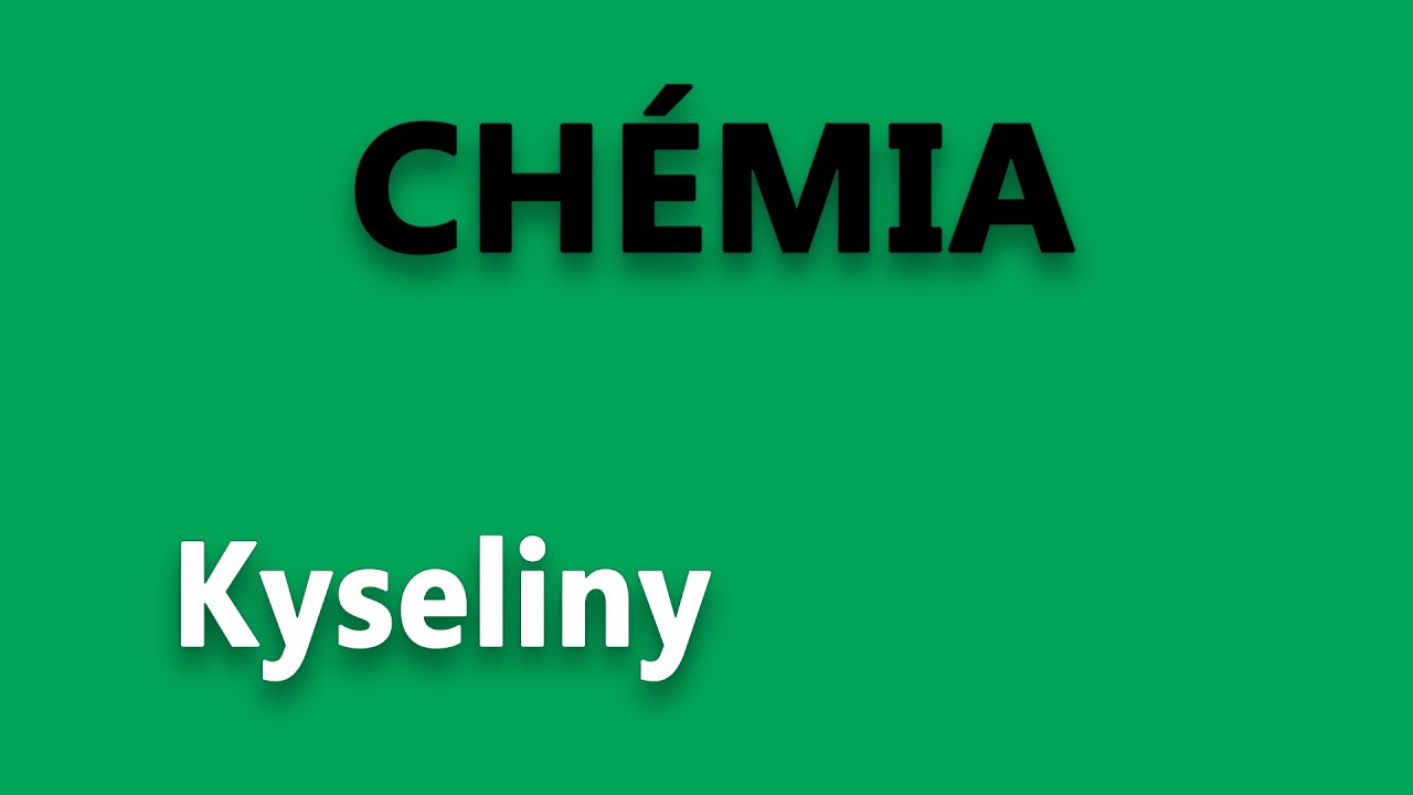 Kyseliny | Chemické názvoslovie