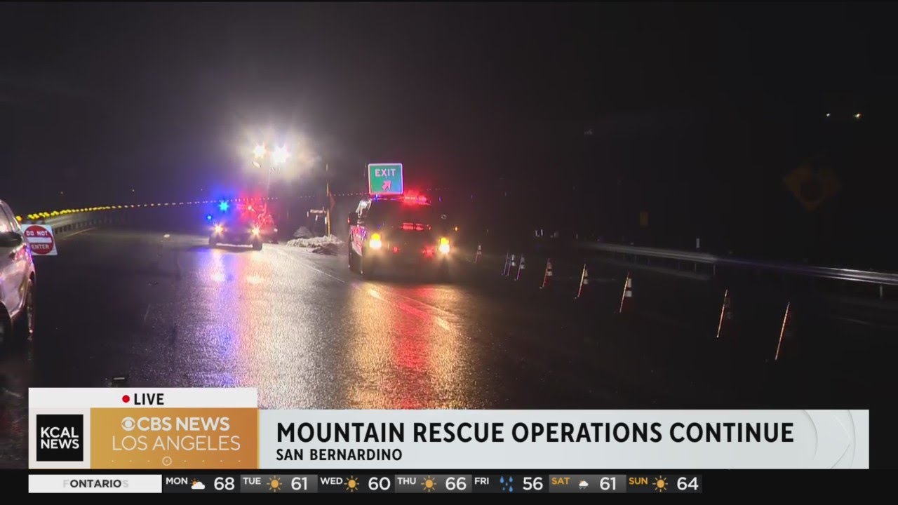 Highway 18 closed at Waterman Canyon Road Monday morning