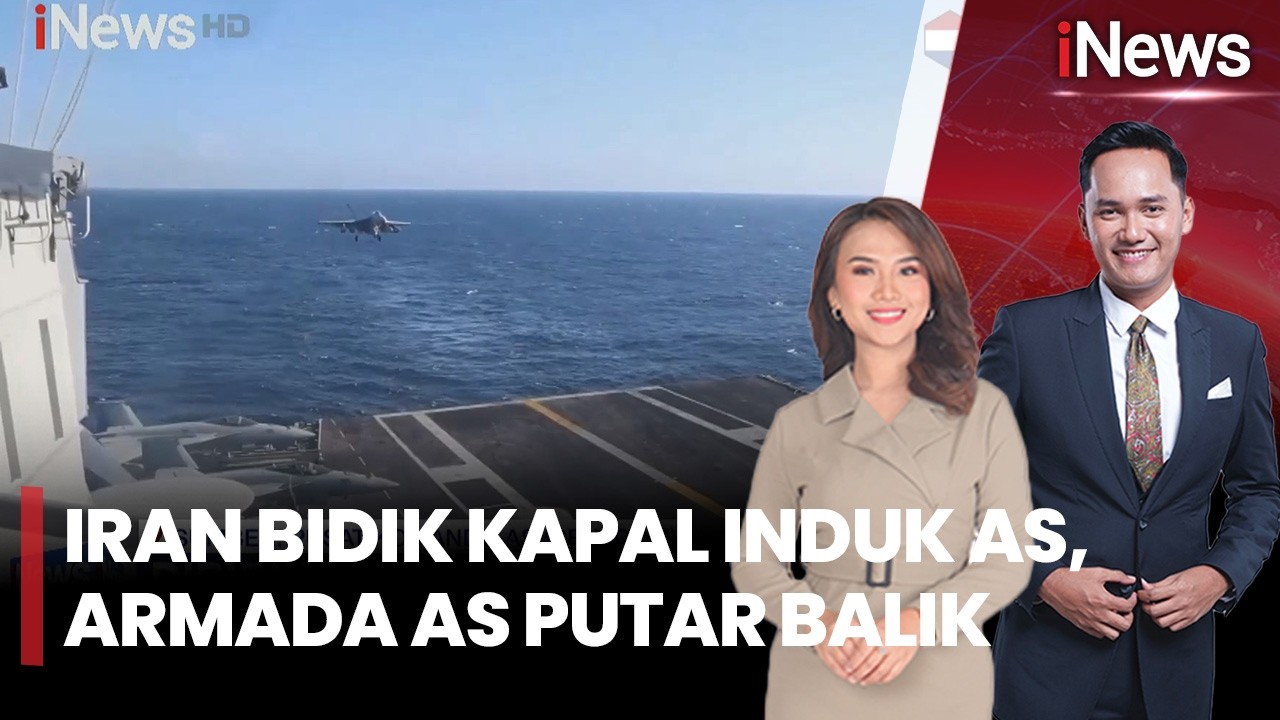 Tegang! Iran Bidik Kapal Induk AS, Armada Amerika Langsung Ubah Posisi | iNews Pagi (26/30