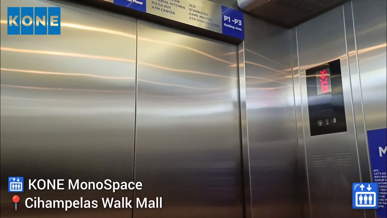 KONE MonoSpace Traction Elevator - Cihampelas Walk Mall, Bandung (Parking Access)