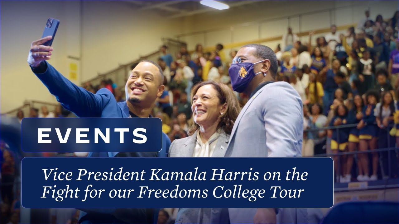 Vice President Kamala Harris on the Fight For Our Freedoms College Tour